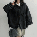 Poli Pocket Boxy Denim Jacket (2 colors)