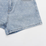 LIGHT BLUE DOT DENIM PANTS 21101