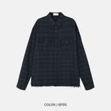 ラビローエッジチェックシャツ (4 Colors)