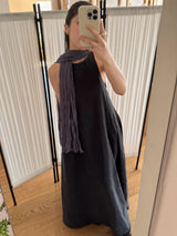 Soft Whipping Scarf - Dark Gray