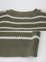 EN Casual Border Crop Knit (3color)