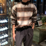 LMN リバイバルウールチェックスウェットシャツ (2 colors)