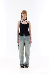 EVAN SLEEVELESS TOP / BLACK
