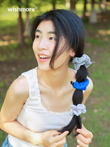 Wishmore ピッグインテステインシュシュ (女性の新しいかわいいニッチデザインのヘアタイ ヘアロープ ヘッドロープ シンプルなヘアアクセサリー)