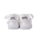KILLWINNER ホワイトドイツ製トレーニングシューズ、カジュアルロートップスニーカー、ユニセックススタイル