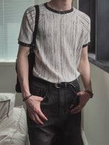 G-Bee pattern リンガー半袖Tシャツ