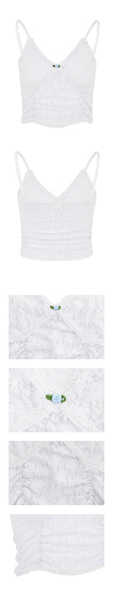 ROSE SLEEVELESS IN WHITE  (Coordination products are purchased separately)