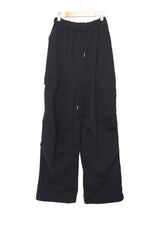 diagonal cargo sweatpants