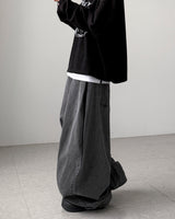 Natty Herringbone Balloon Pants