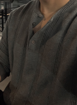 Look Estee Daily Ribbed Modal Henry Neck Knit