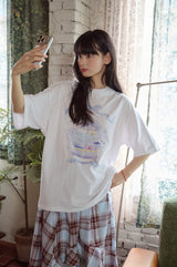 26SS★ DTPリボンクジラ半袖Tシャツ
