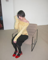 Veggie Turtleneck Hoodie, Yellow