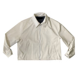 Crack string leather jacket