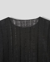 ルネラペインティングシースルーニット