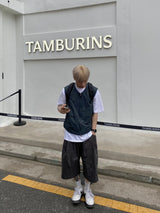 Pintuck Twill Bermuda Pants 3C