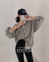 【MADE】チェックロングシャツ