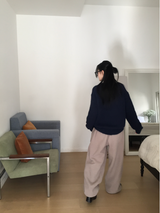 ラスオーバーフィットモヘアウールニット（3c）