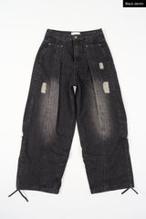 Stillwell distressed wide denim