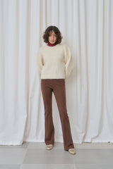 Carol boot-cut pants_brown