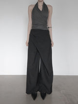 Blend Wrap Skirt Pants