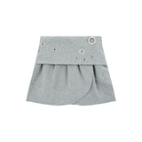Eyelet 2 - Way Wrap Skirt - Gray