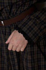 URBAN チェックバルーンドレス