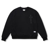 Jesus Oversized Crewneck Black / Oatmeal Melange