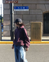 Little Hooded Check Windbreaker