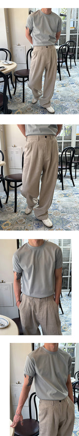 【PROMOTION】【MUSCLE FIT】クールベーシックマッスルハーフTシャツ(12color)