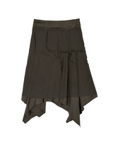 brondy matte suede asymmetric sk