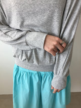 リンダーオフショルダーボタンTシャツ (3color)