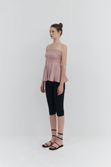 【MADE】 2Way Roll-Up Drape Skirt_Pink