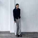 Dark Grid Relaxed Shirt
