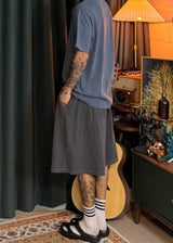 Pigmented Flared Short Bermuda Pants 4COLOR