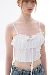 GAGA RIBBON BUSTIER / WHITE