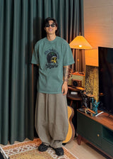 ファストダイヘビーピグメントショートスリーブTシャツ 4カラー