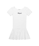 COTTON FLARE MINI DRESS (WHITE) F26QD062