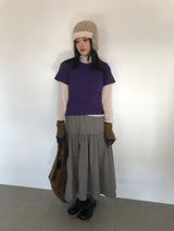 [MD Pick]ベイスリットカットアウトTシャツ (5color)