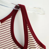 Reto Stripe Slim Racer Tank