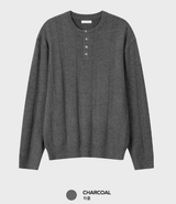 Look Estee Daily Ribbed Modal Henry Neck Knit