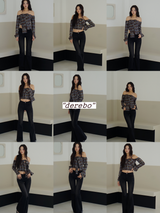 black jeans bootcut denim pants