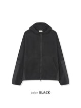 No.1520 fleece CR set-up hood ZIP-UP (3color)