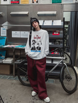 ブルースプリント長袖Tシャツ