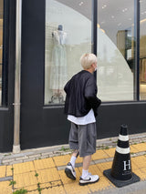 SL ワイドピンタックバミューダパンツ 3C