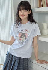 26SS★ ミユキャットクロップ半袖Tシャツ