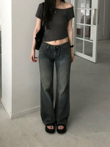 Nive Low-Rise Denim Pants (one color)
