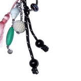 shell gemstone keyring (pink mix)