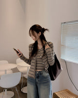 Gerun cardigan & sleeveless set