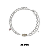 KVK THE BLOSSOM reconfigurable necklace with elements from the Peach Blossom collection