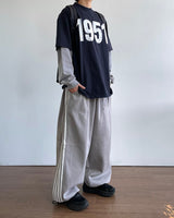Five Lines Balloon Track Pants